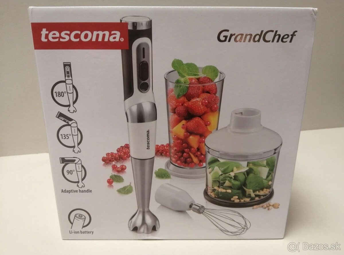 Tescoma Akumulátorový tyčový mixér GrandCHEF, s príslušenstv