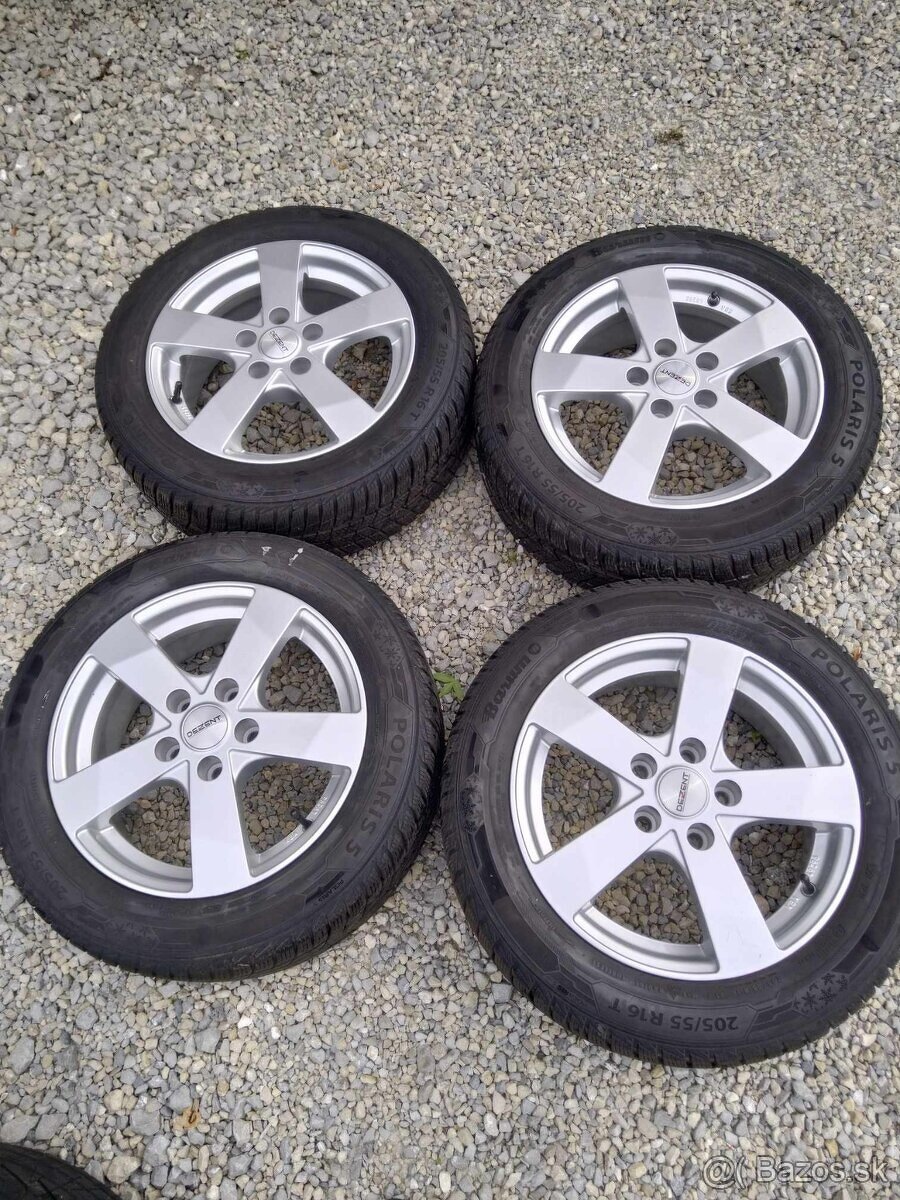 Alu 5 x 114,3 6,5 16" + zimné pneu.