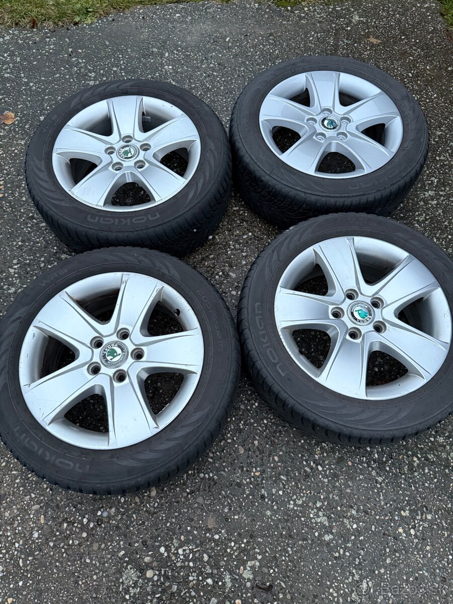 Zimná sada 205/55/16 Škoda 5x112