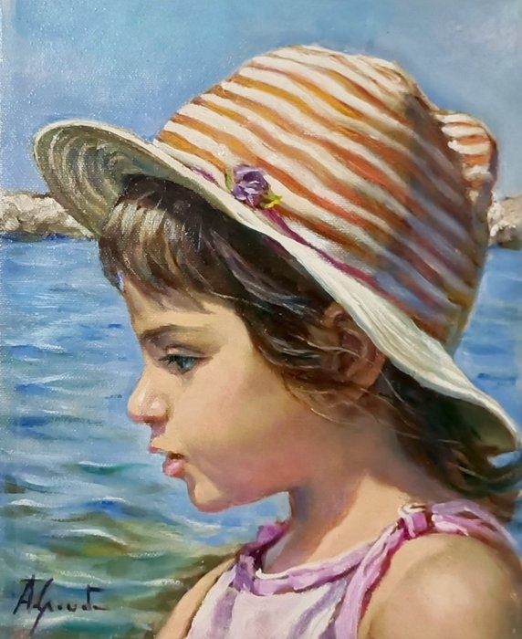 Olejomaľba -Alessandro Granata (1989) – Dievča