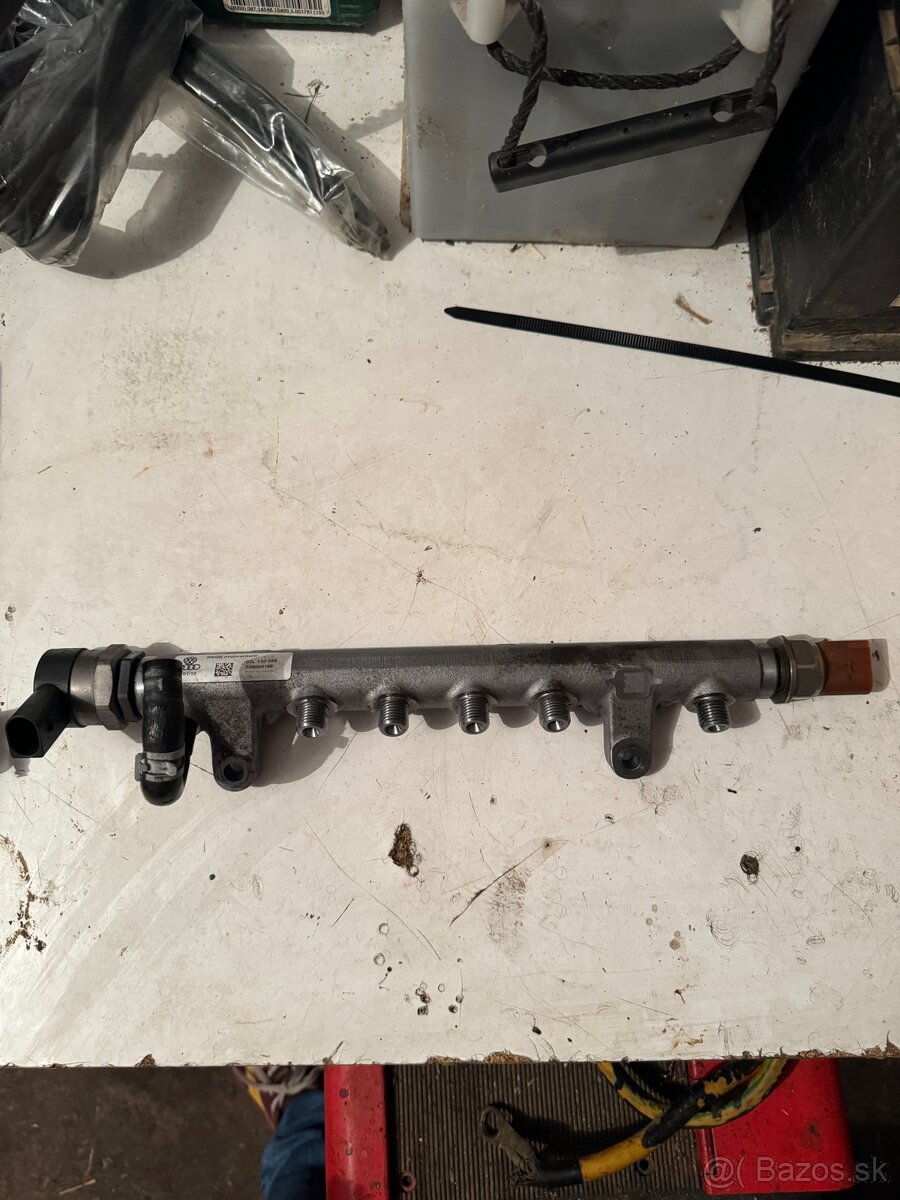 Vstrekovacia lišta rail, snímač tlaku, regulátor 2.0 TDi