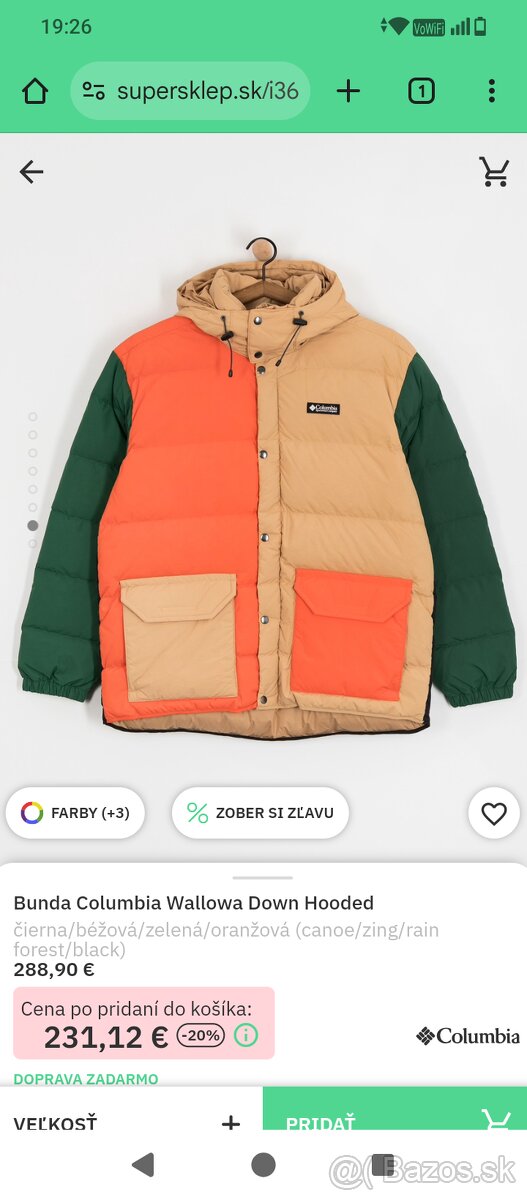 Zimná bunda COLUMBIA