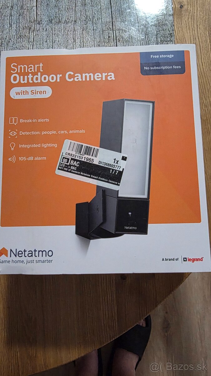 Netatmo Smart Outdoor kamera so sirenou