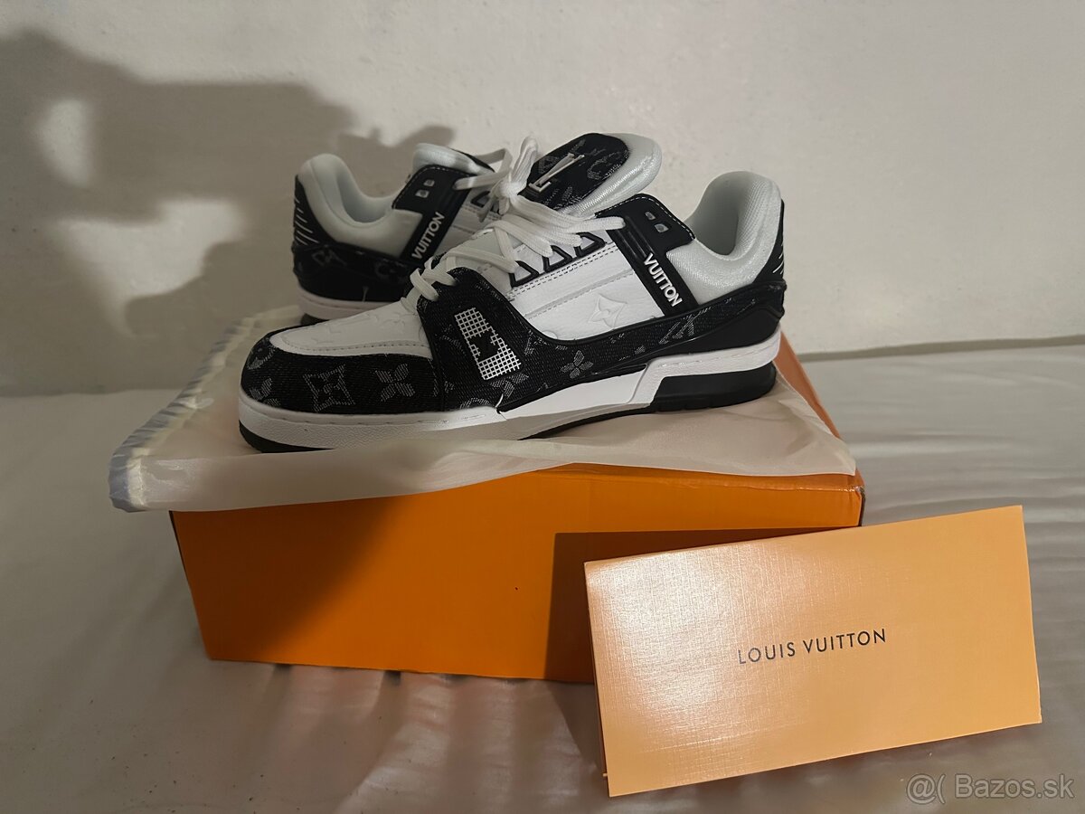 LV trainer topánky čierno biele 44