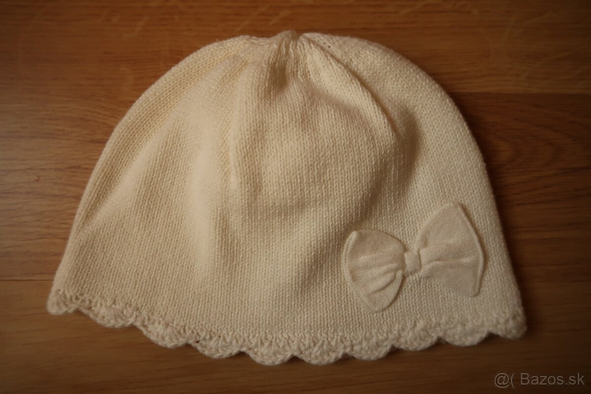 Dievčenská biela čiapka NEXT 86 NOVÁ