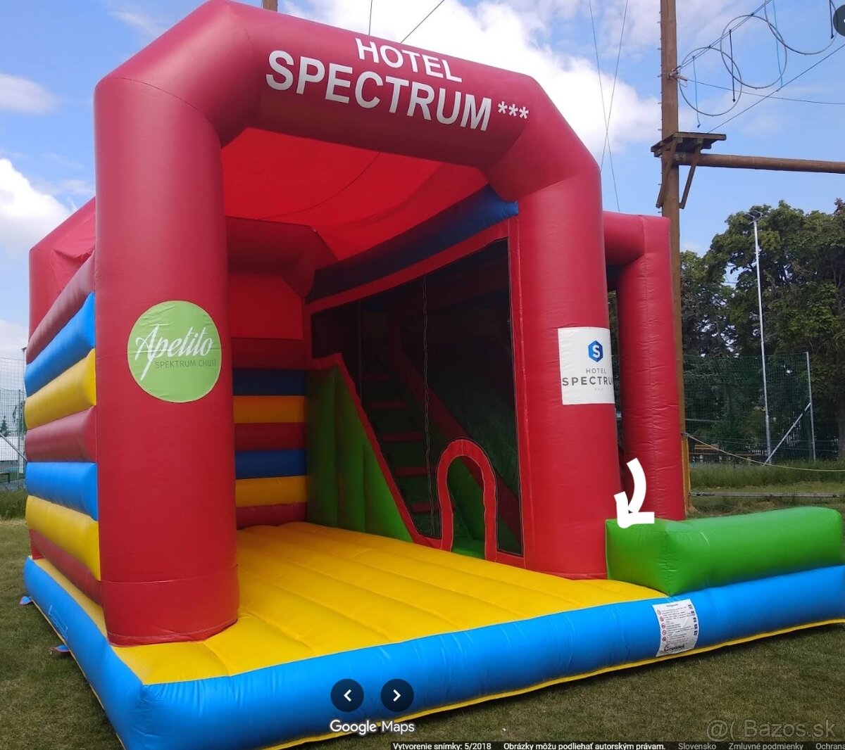 Nafukovací hrad- v použitom stave