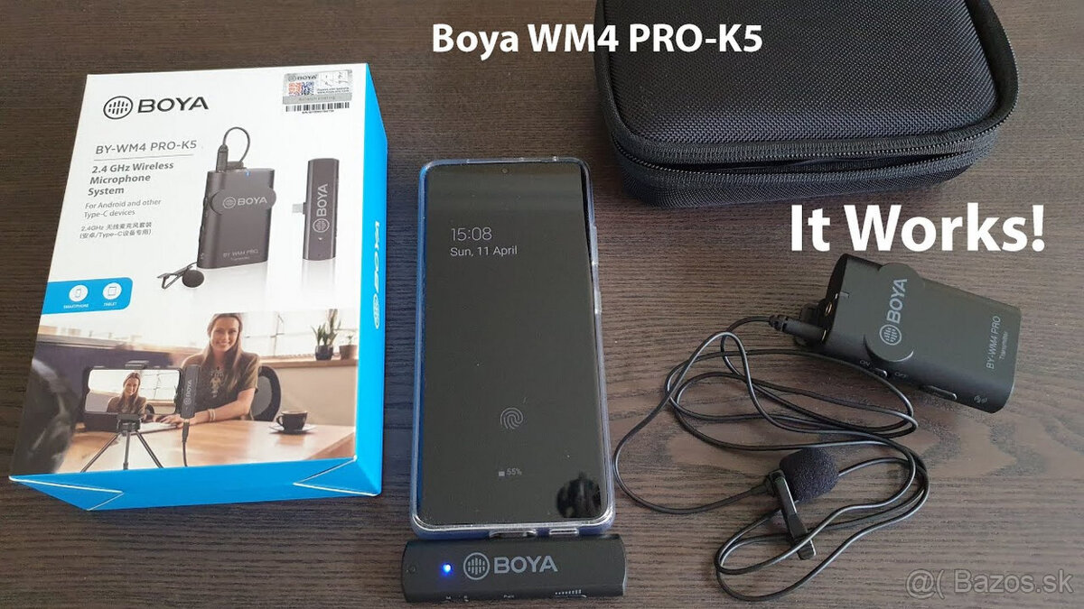 Predám bezdrôtový mikrofónny systém Boya BY-WM4 Pro K5