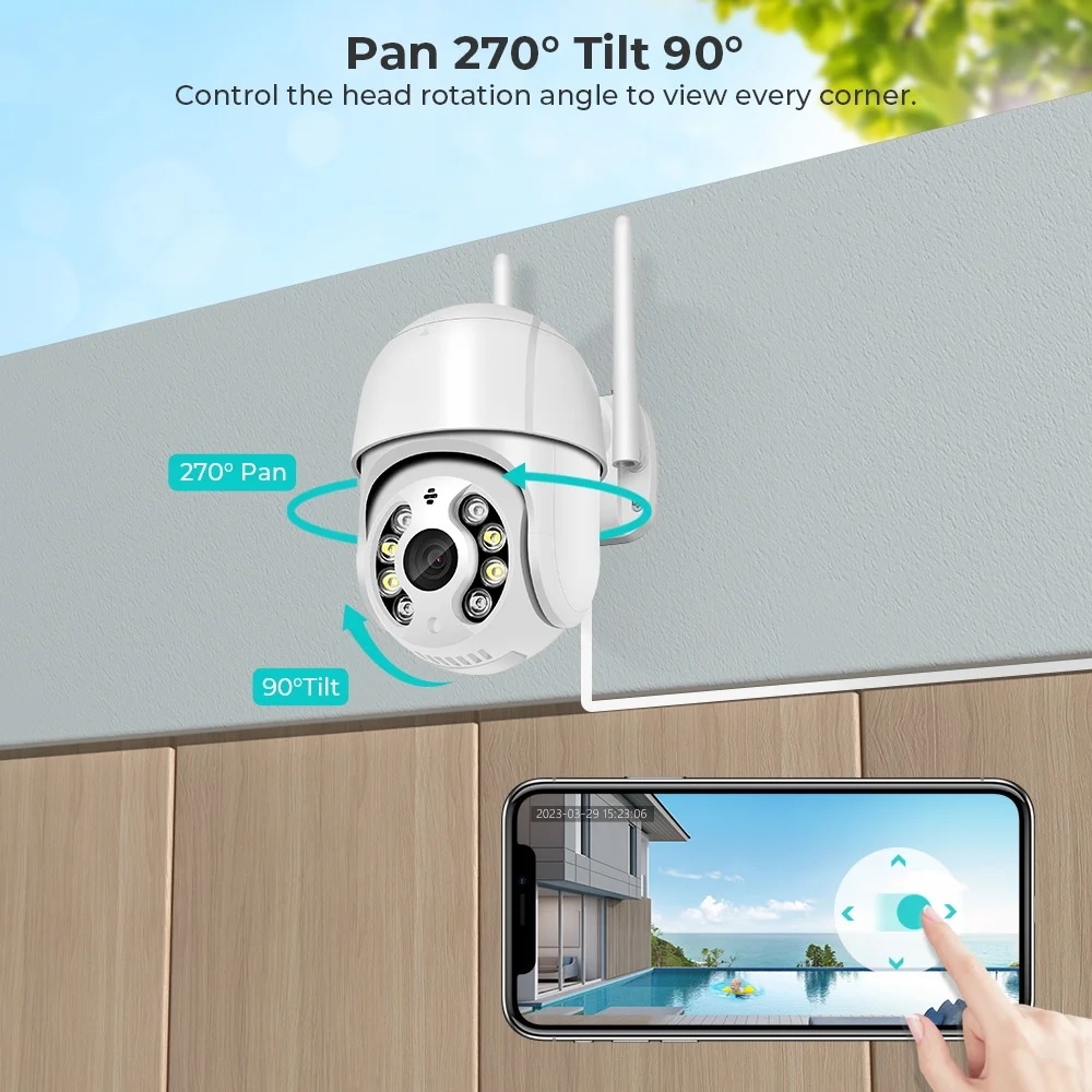 Vonkajšia AL wifi kamera s automatickým sledovaním