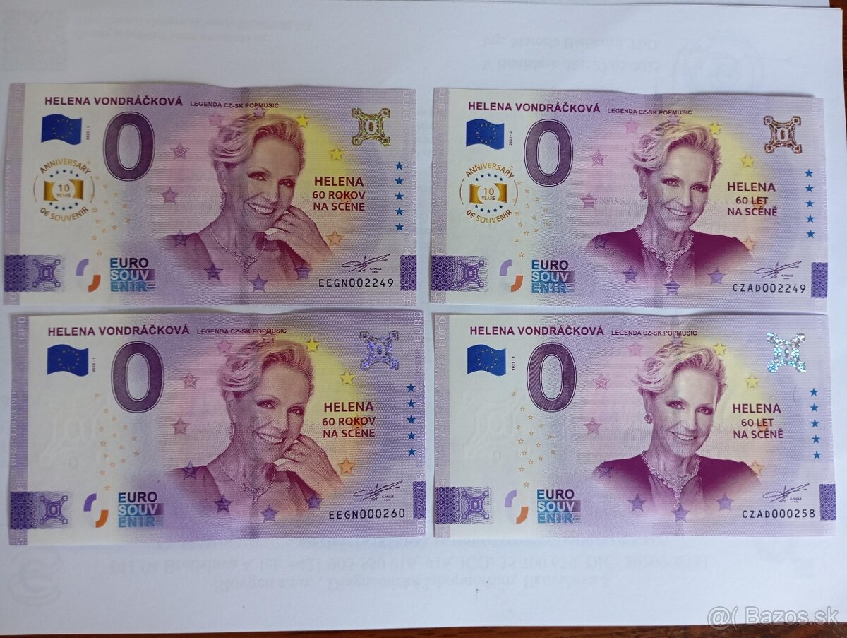 0€ bankovky HELENA VONDRÁČKOVÁ