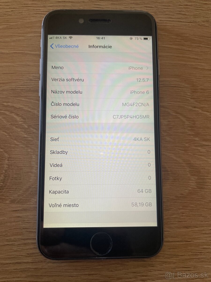 Predám veľmi zachovalý iphone 6.