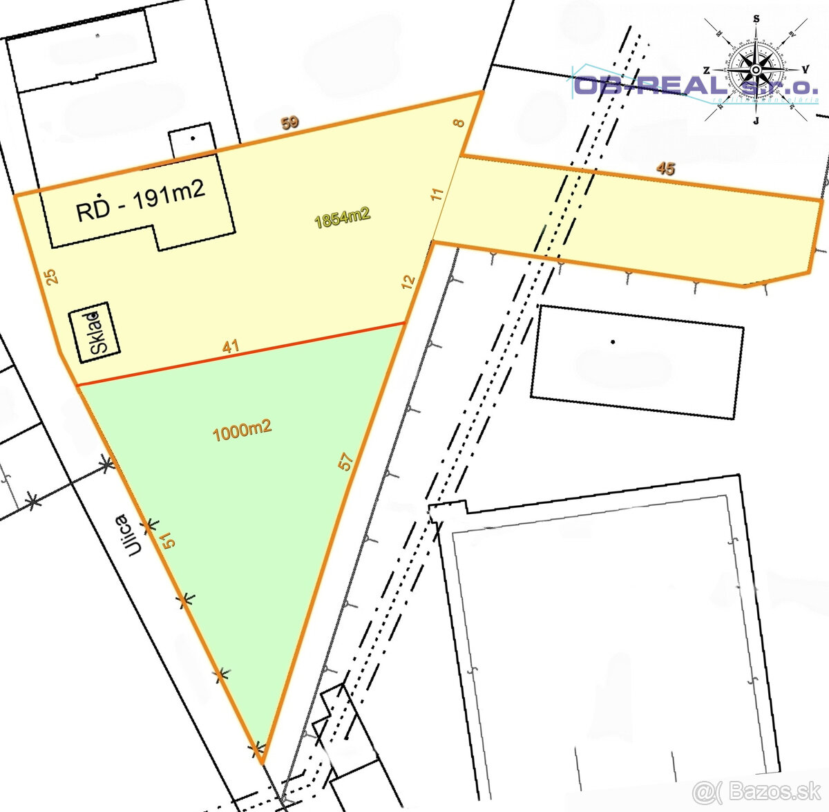 Predaj stavebného pozemku 1000m2 na výstavbu rodinného domu