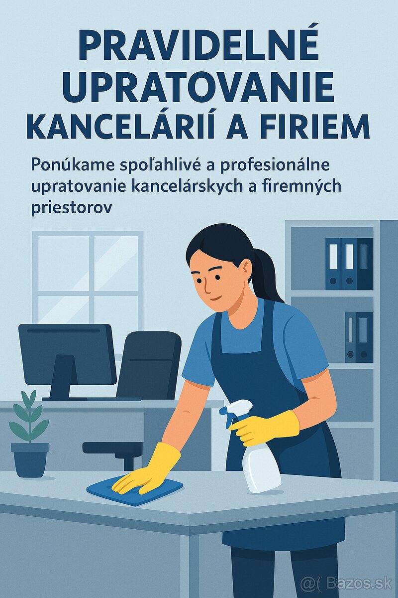 Pravidelné upratovanie kancelárií a firiem