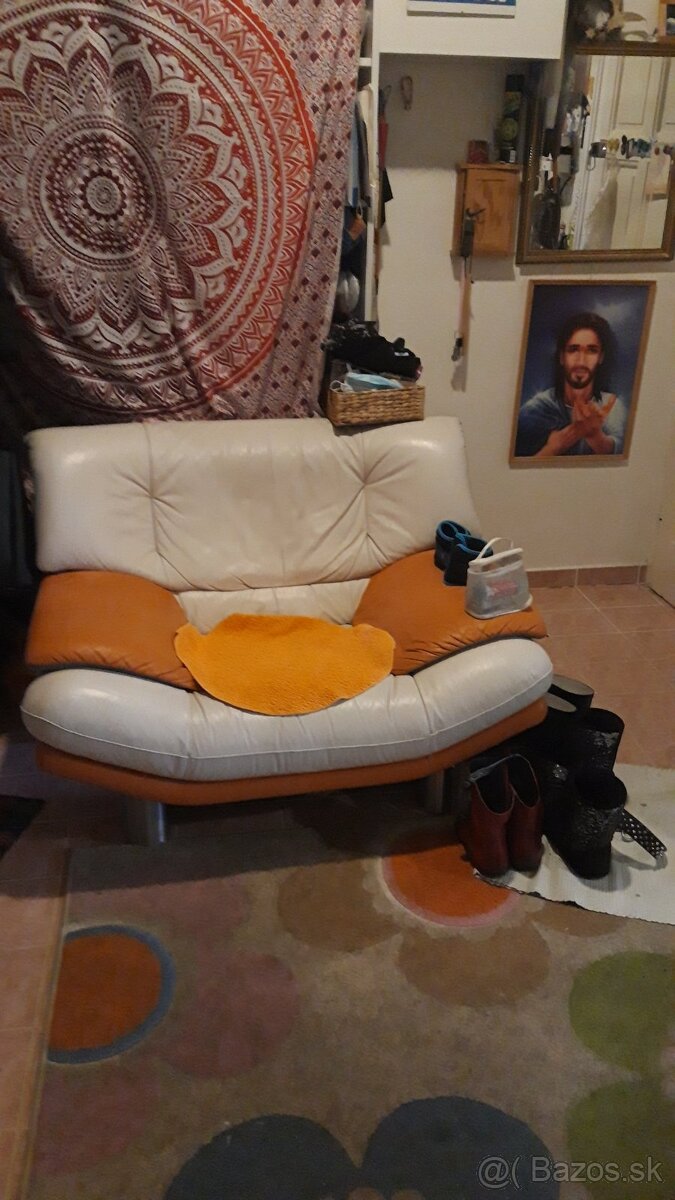 Kožena 3 sedačka + 2 kreslá