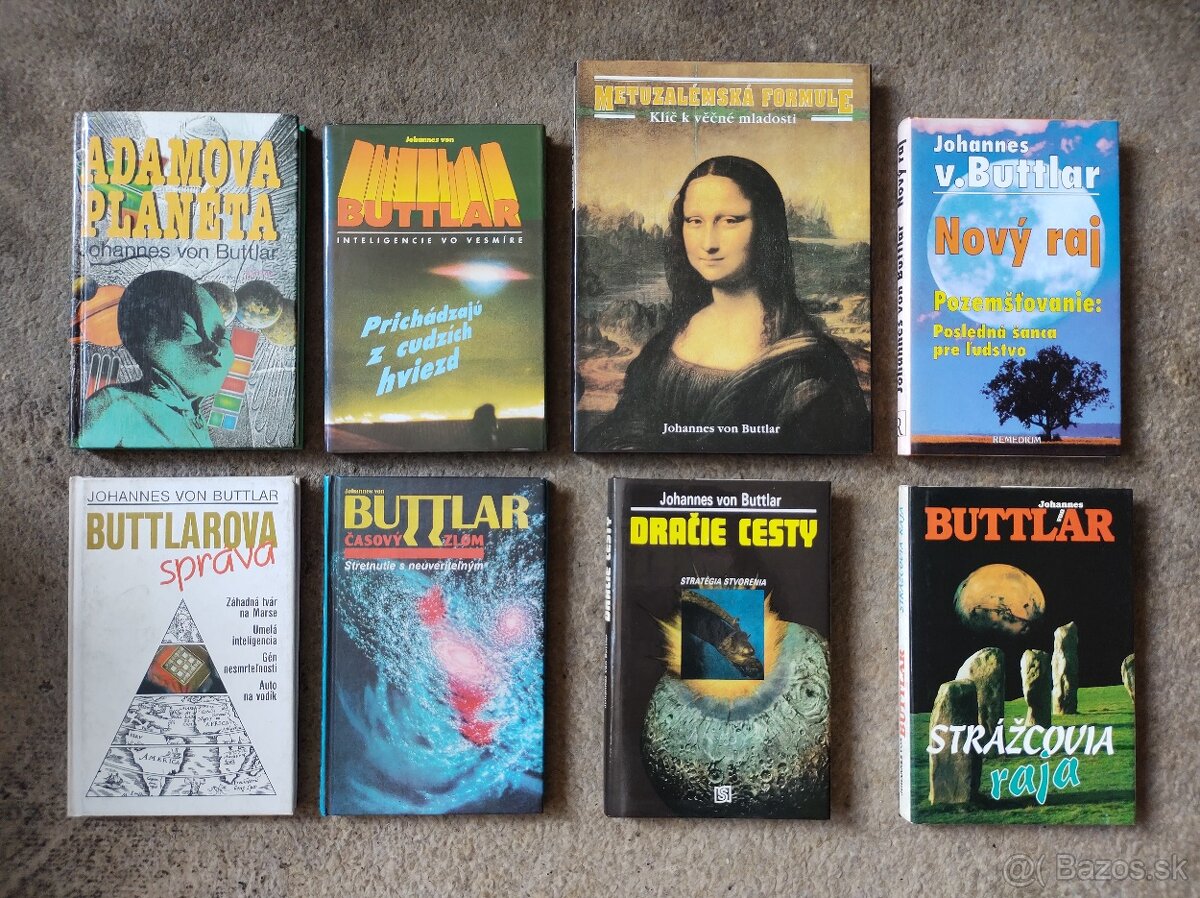 Johannes von Buttlar - kolekcia 8 kníh