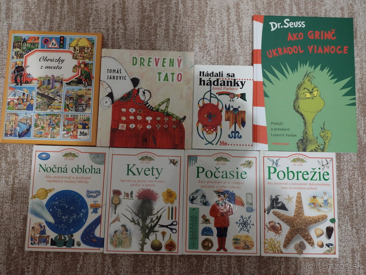Mix detských kníh -Dráčik,Grinč,Pollyanna,Pán Tragáčik...atď