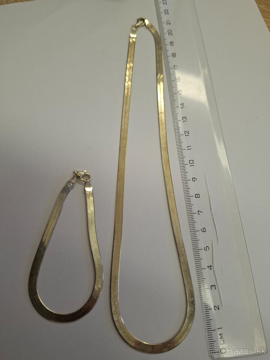 Strieborný set 2 - náramok a náhrdelník