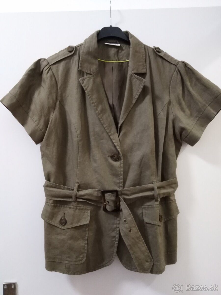 Bluza khaki - elegantná