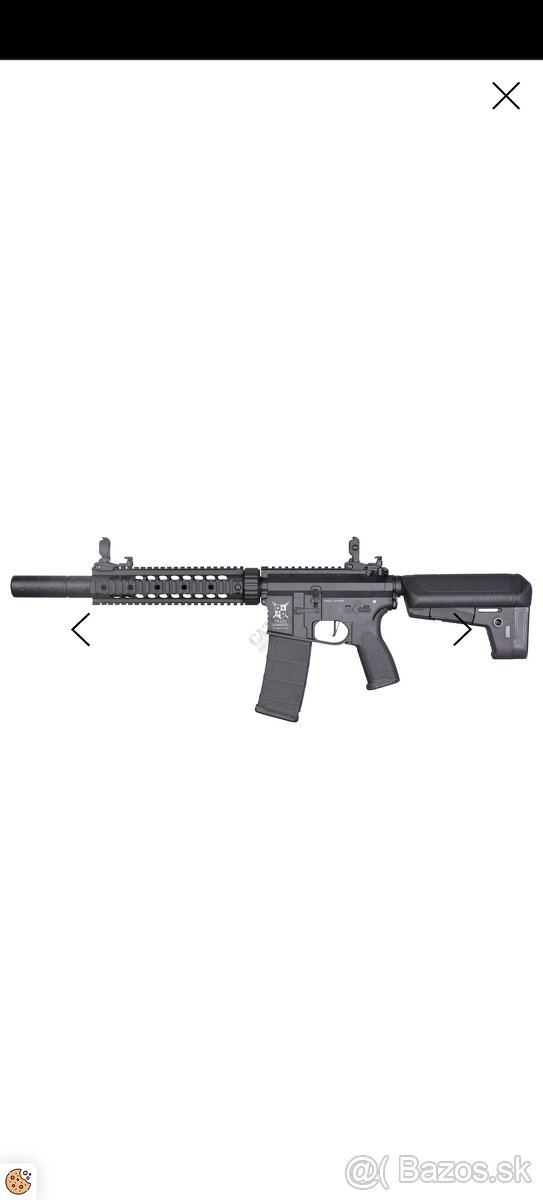 Delta Armory airsoft zbraň AR15 SilentOps 9” BRAVO Čierna