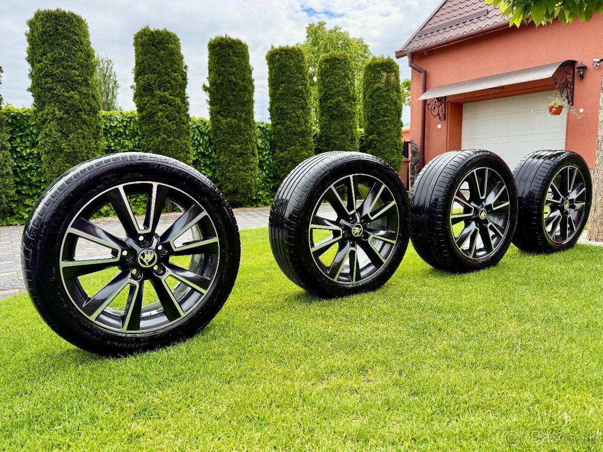 Komplet letnú sadu alu Škoda MATTERHORN 5x112 225/50 R17.