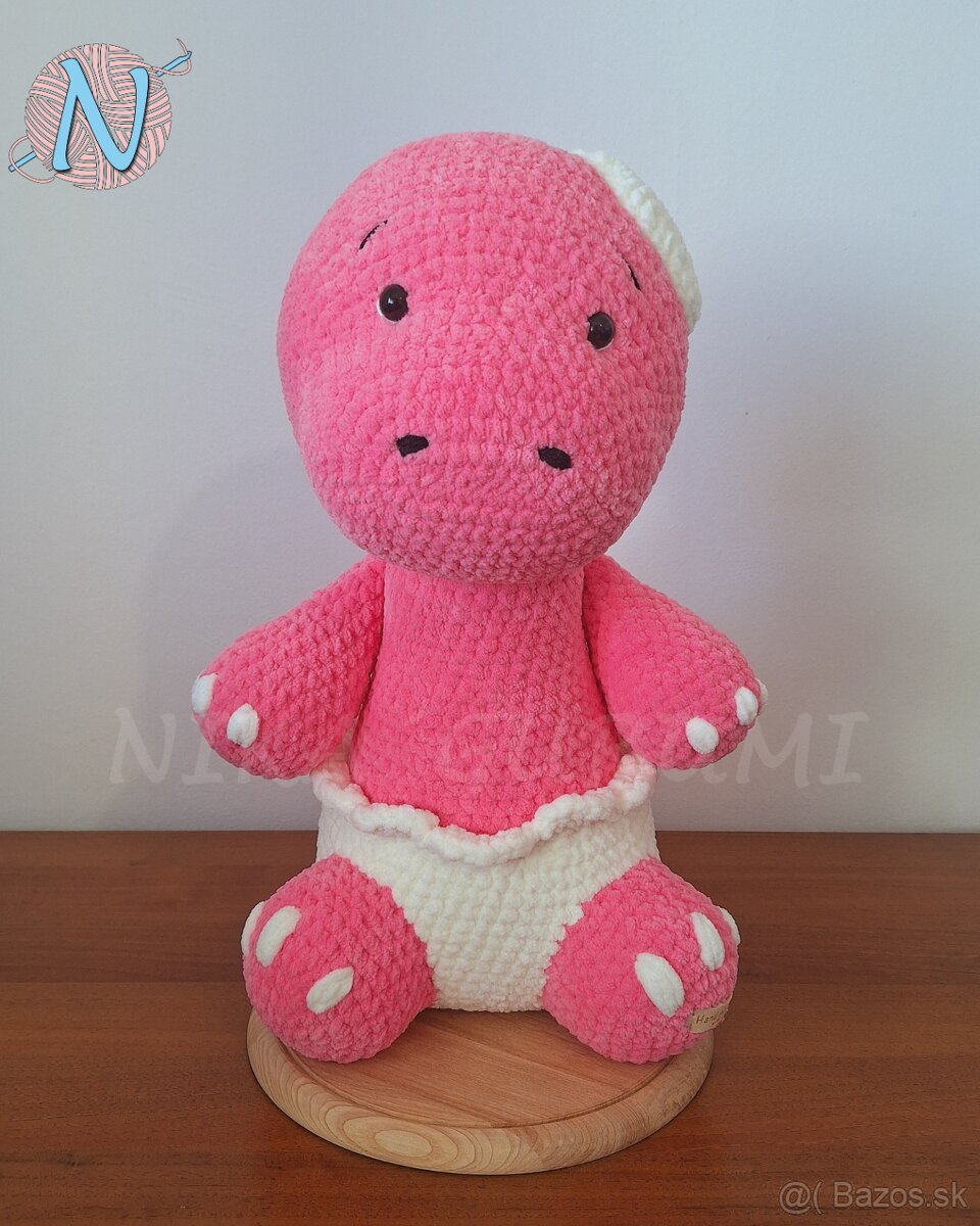 Háčkovaná figúrka - Baby Dí - malý dinosaurus