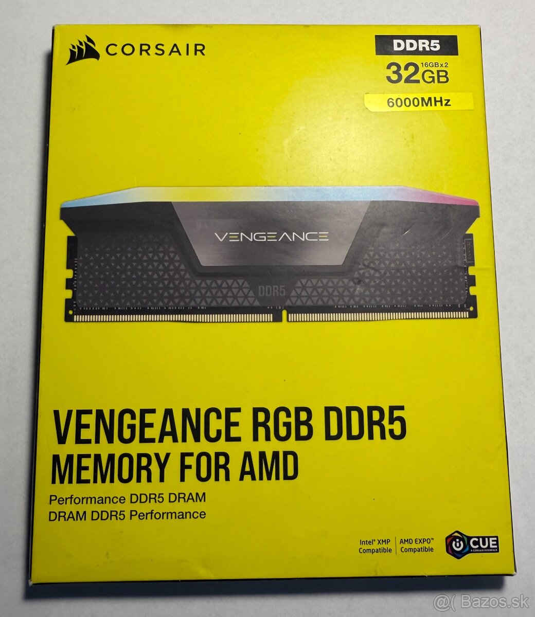 Corsair Vengeance RGB 32GB (2x16GB) DDR5 DRAM 6000MT/s