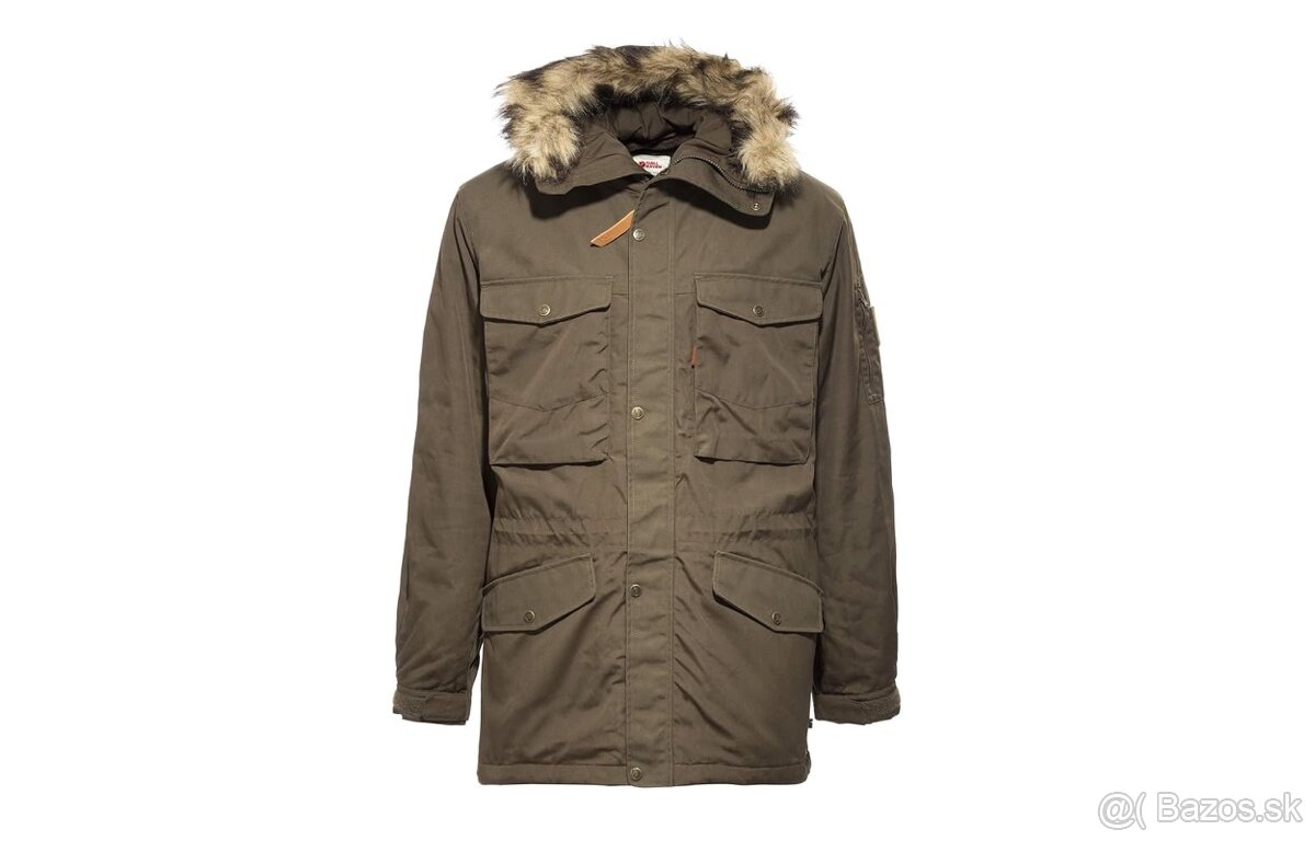 Zánovná zimná parka Fjallraven Sarek Winter Jacket M Khaki