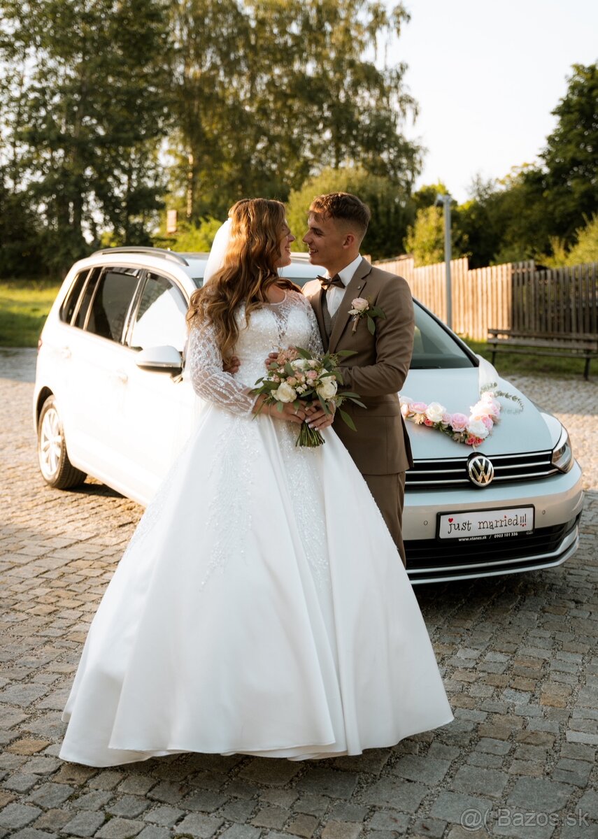 princeznovské svadobné šaty