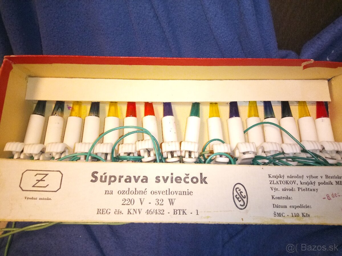 Retro vianocne osvetlenie zlatokov typ 4