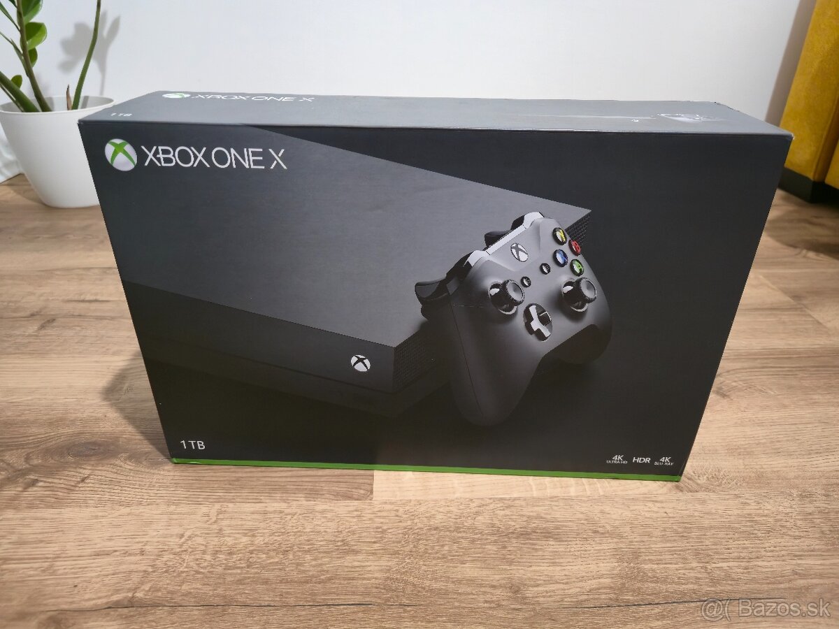 Xbox one x + príslušenstvo+baterie do ovládača