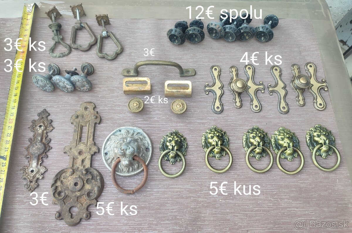 Rôzne úchytky ceny na foto