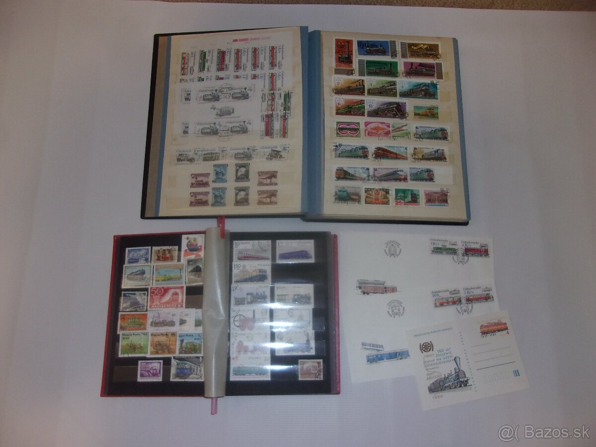 Známky železnice, vlaky