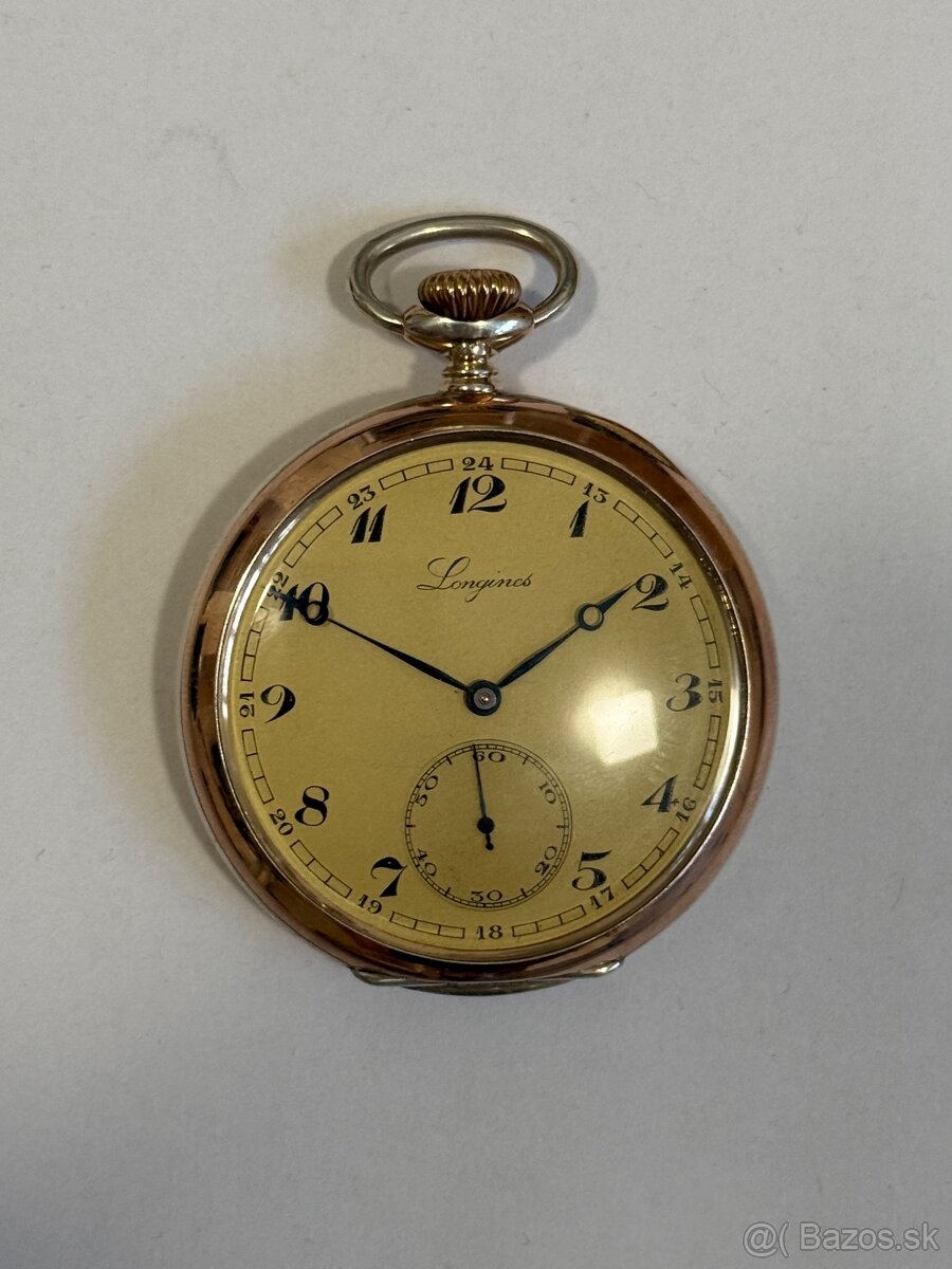 Longines vreckové hodinky strieborné