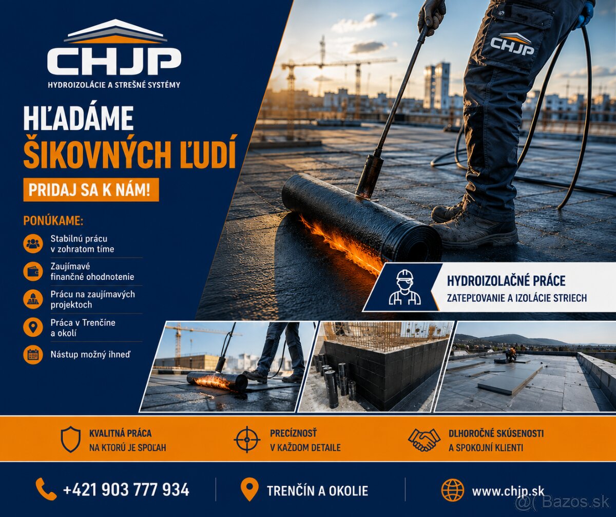 HĽADÁME ŠIKOVNÝCH PRACOVNÍKOV