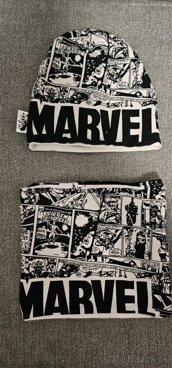 Marvel čiapka a nákrčník
