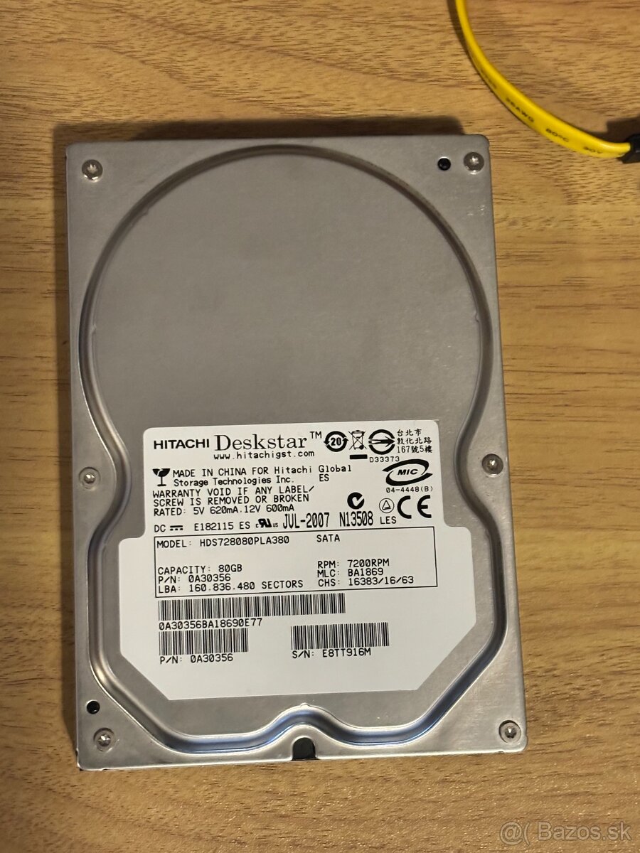 HDD 80GB 7200RPM