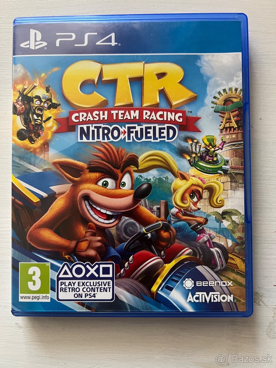 Predám hru na PS4 crash team racing