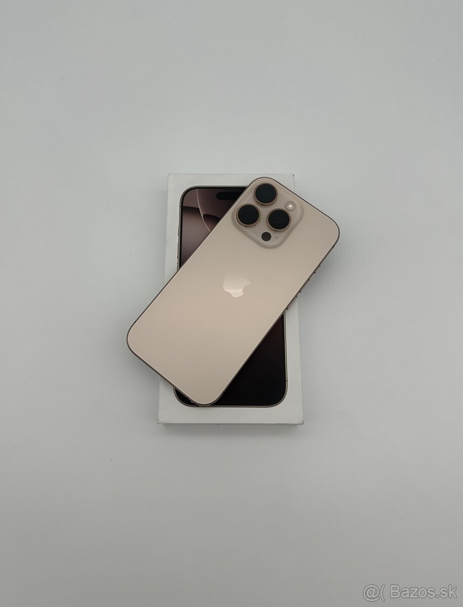 iPhone 16 Pro 128GB Desert Titanium + ZÁRUKA + DARČEK