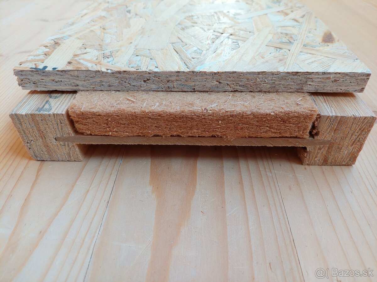 Steico Wall 45 x 240 mm + izolácia flex + OSB záklop 15 mm