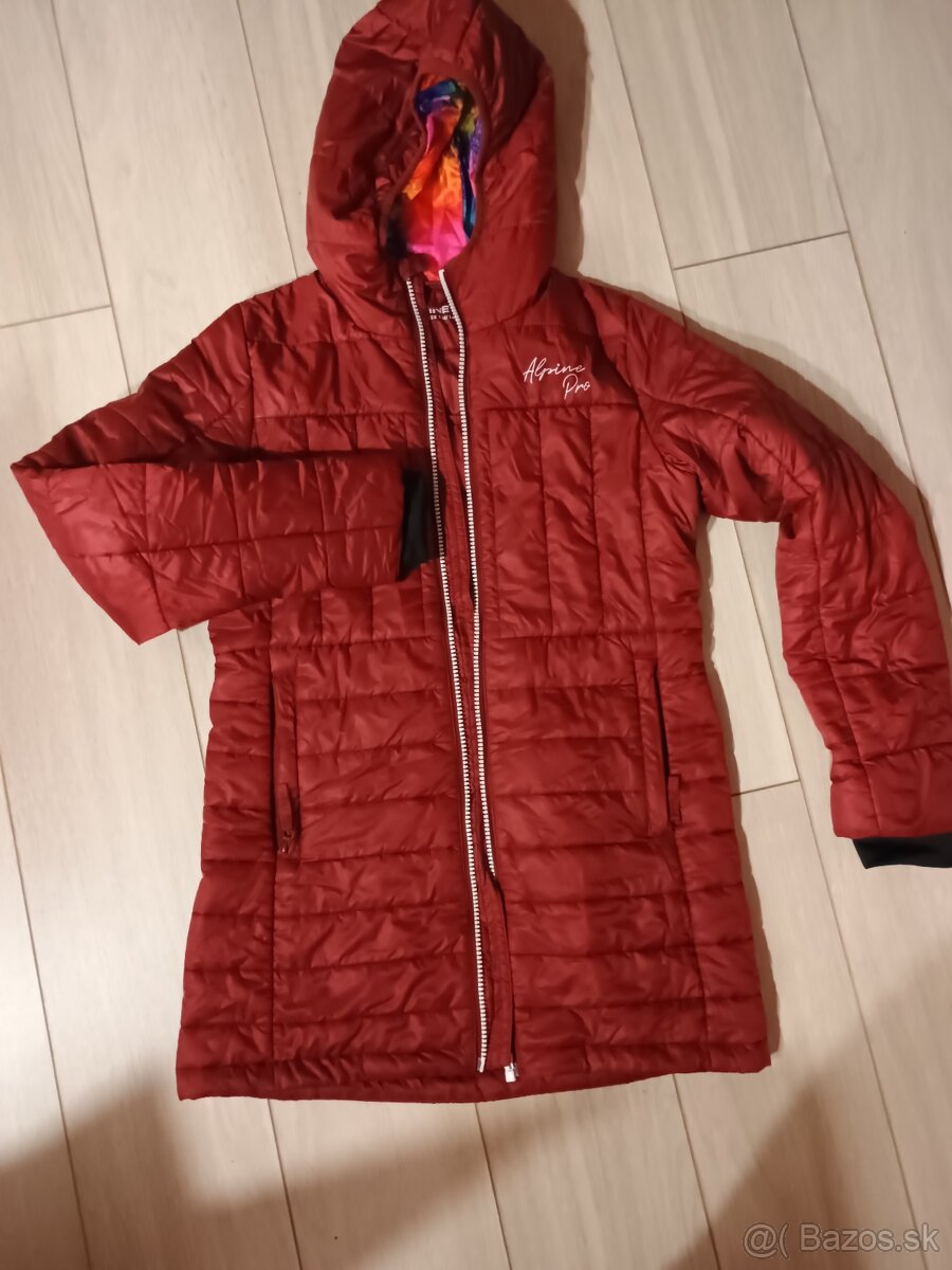 Dievčenska zimná bunda veľ.140/146