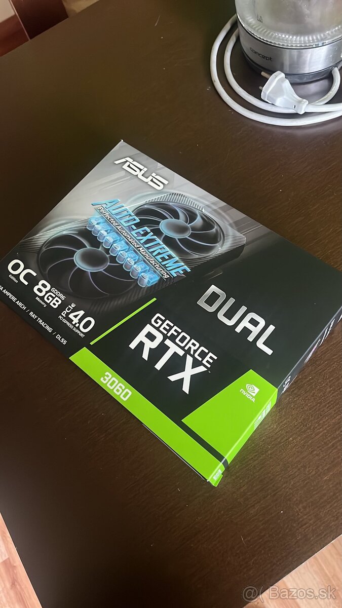 Predám Asus dual rtx 3060 8GB GDDR6