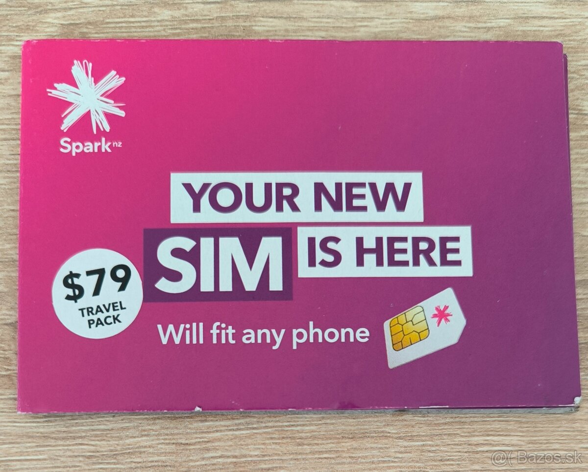 SIM karta s dátami na Nový Zéland