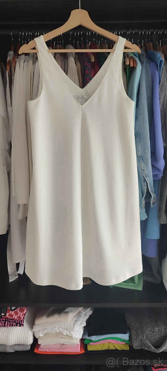 Biele letné šaty 34-XS