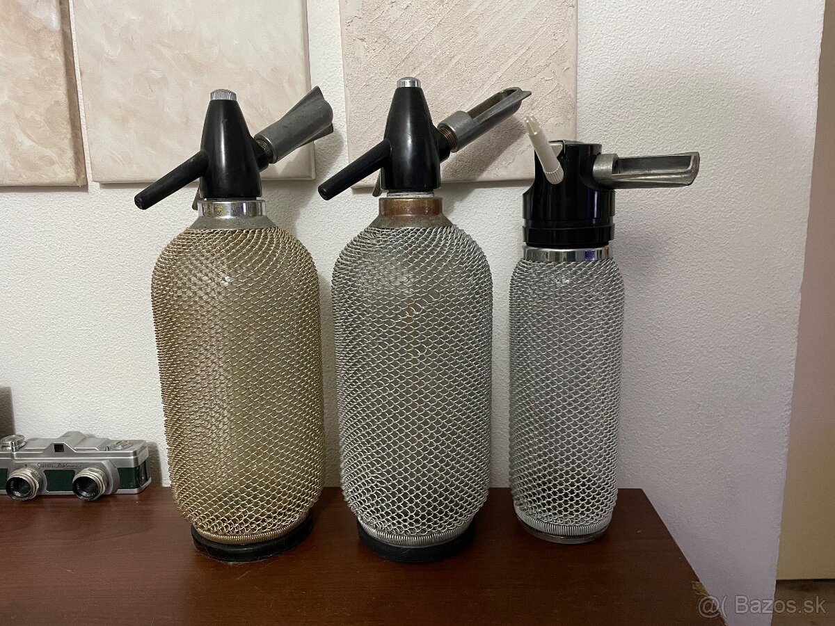 Retro sifónové fľaše
