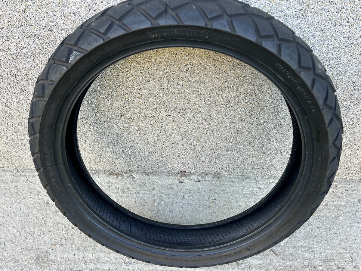 CONTINENTAL TKC 70, 120/70/R19,DOT4522,PREDNÁ PNEU BMW1200GS