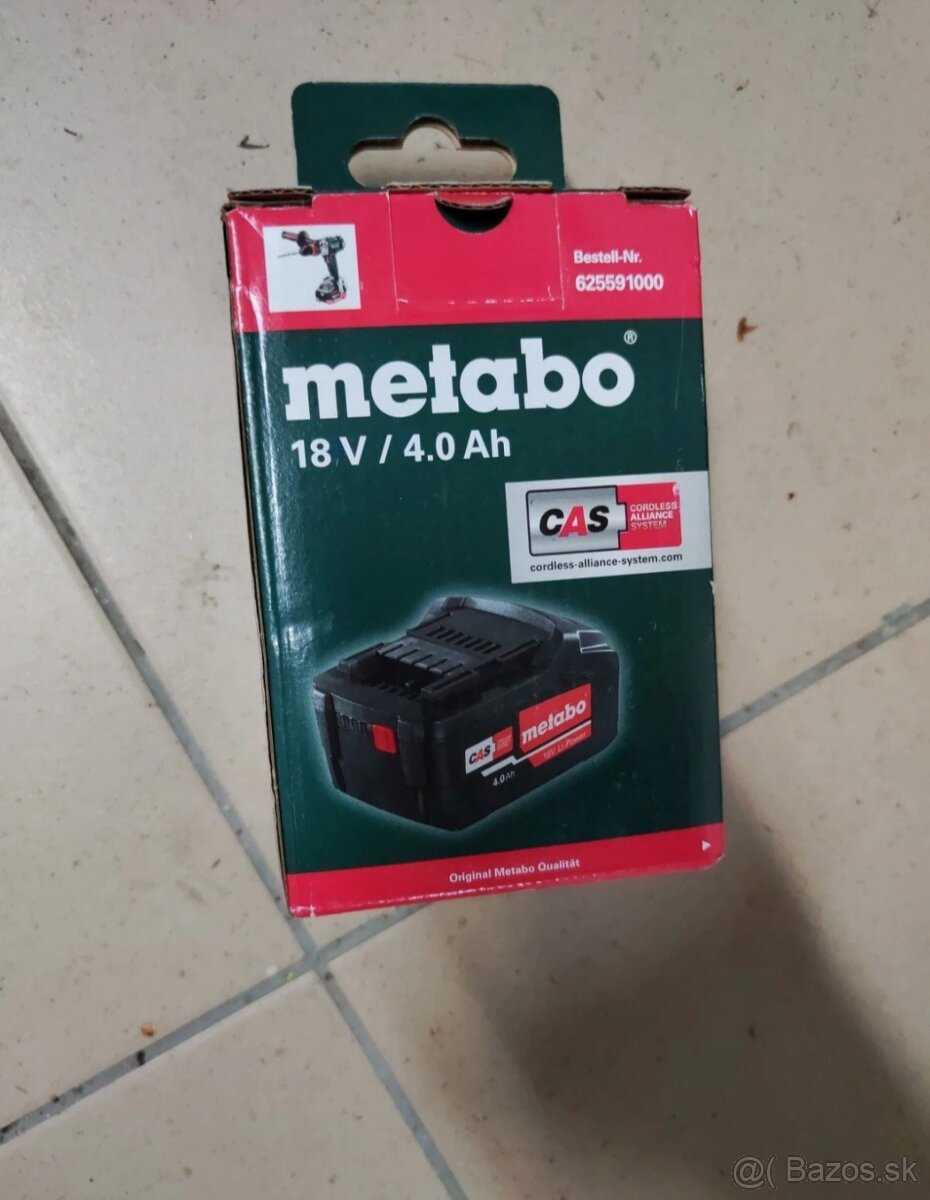 Predam akumulator Metabo 18V 4,0Ah