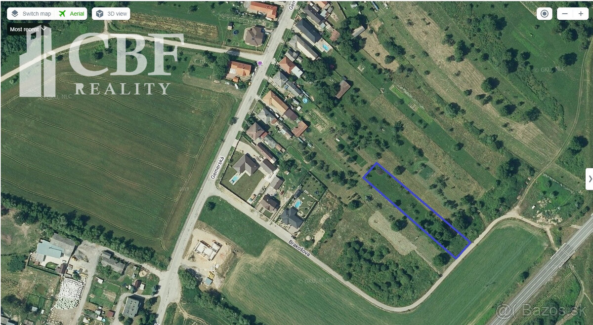 Na predaj slnečný pozemok v obci Brzotín, okr. Rožňava