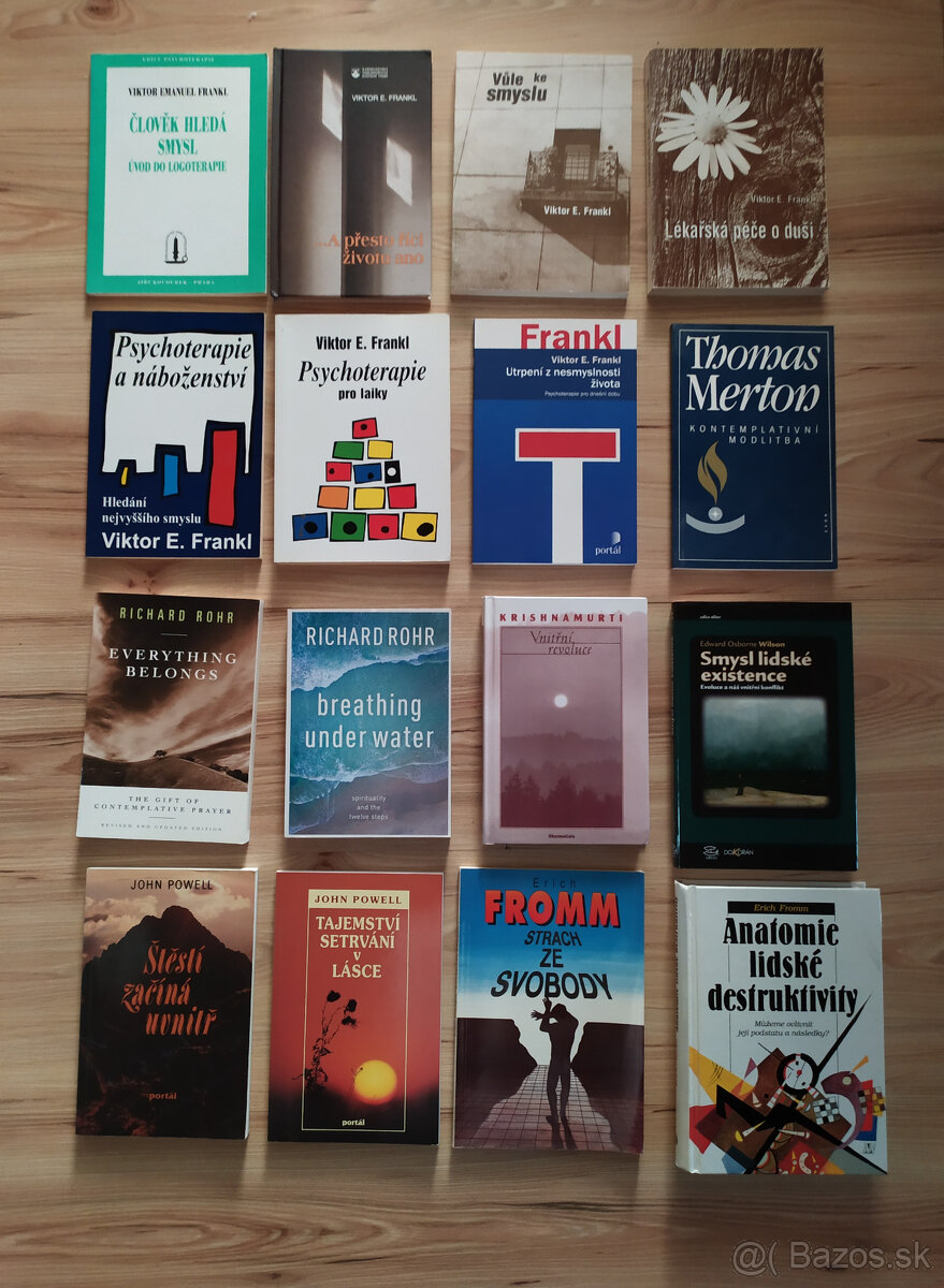 Predám knihy - Frankl, Rohr, Merton, Powell, Fromm