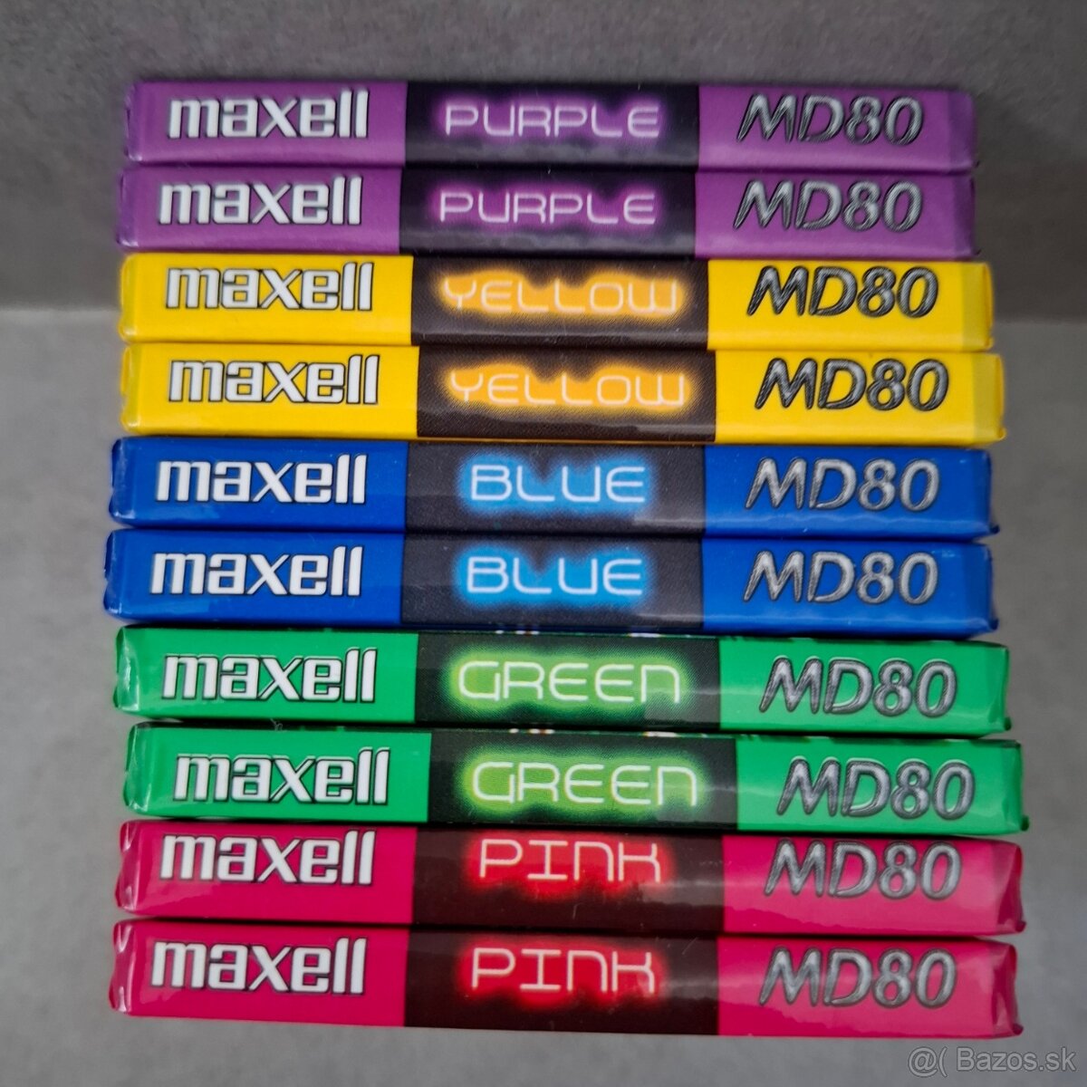 maxell MD80 Colour / 10ks (predaj iba ako celok)