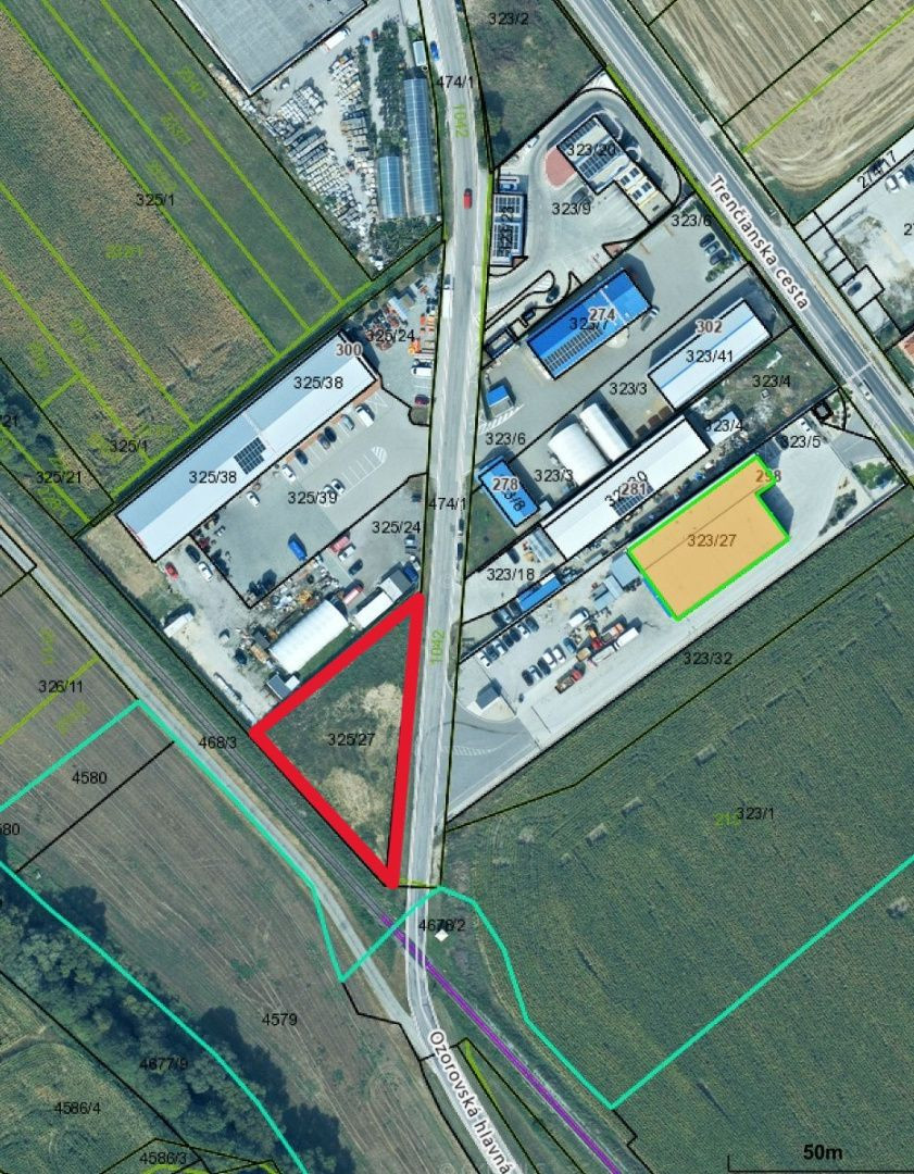 Exkluzívne na predaj komerčný pozemok , 1688m2 , Horné Ozoro
