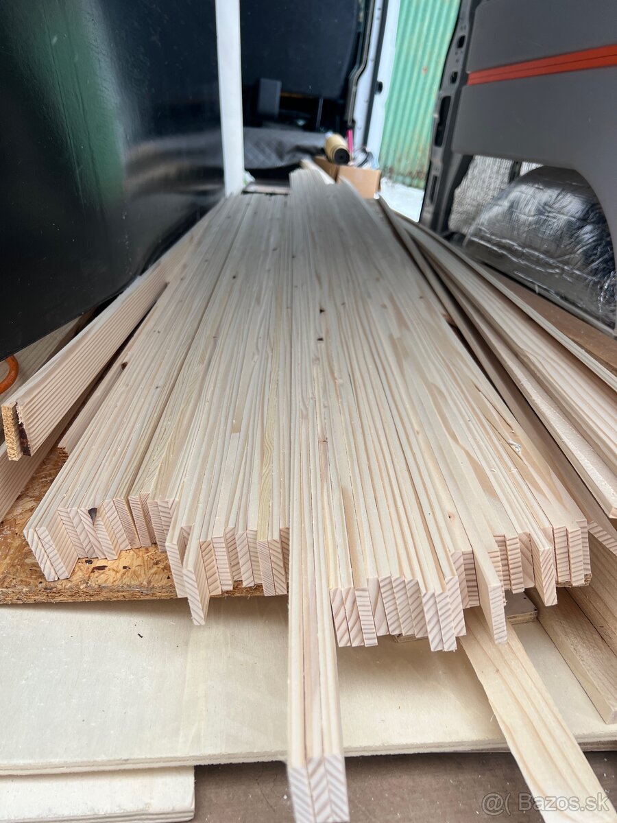 Smrekové lamely hoblované